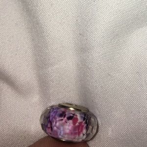 Purple and pink Pandora crystal bead